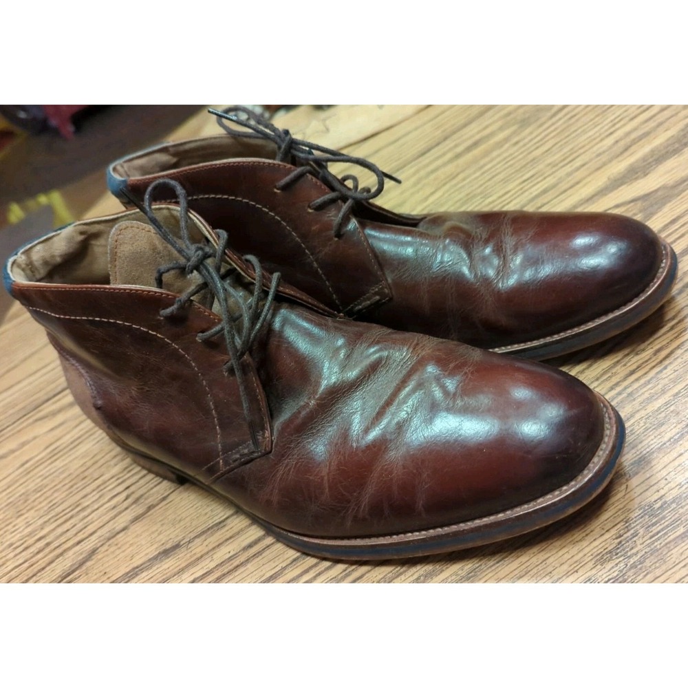 Aldo Men's Size 11 Lace Up‎ Brown Burgundy Blue Ankle Leather Dress Boots